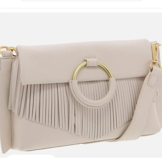 Vince Camuto Womens Livee Pebbled Leather Crossbody Handbag - Picture 6 of 9